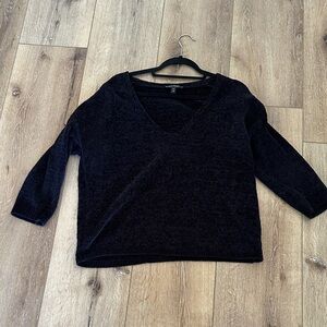 Express Black Knit Sweater 3/4 Sleeve.